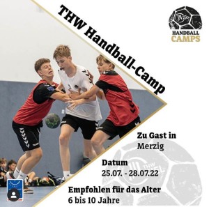 THW Handballcamp für 6 – 10 jährige !